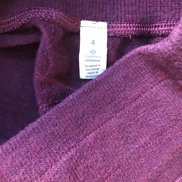 Lululemon Comfy As Sweat Pant Heathered red grape - Picture 6 of 7